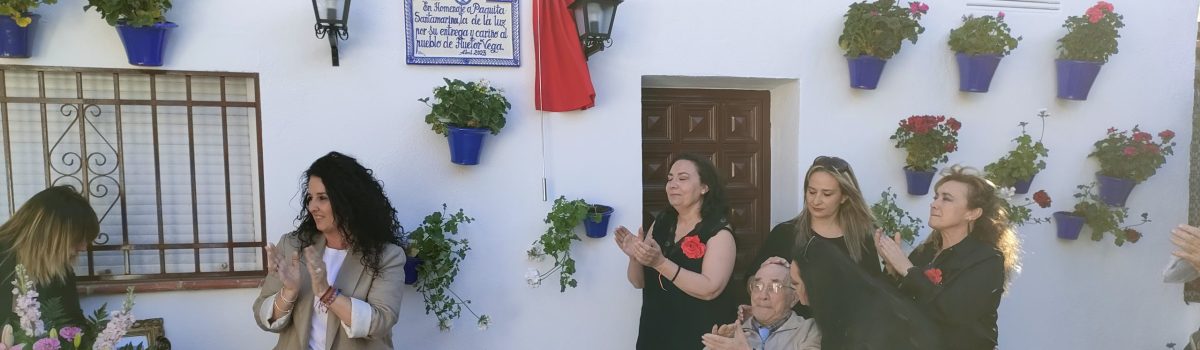 El Ayuntamiento dedica una placeta a Paquita «de la luz»